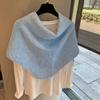Solid Color Triangular Scarf, Brushed Shawl, Oversized Outer Layer, Autumn and Winter Korean Warm Triangular Scarf, Knitted Scarf