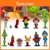Festive Green Character Figurines Set For Christmas Decoration And Gifts