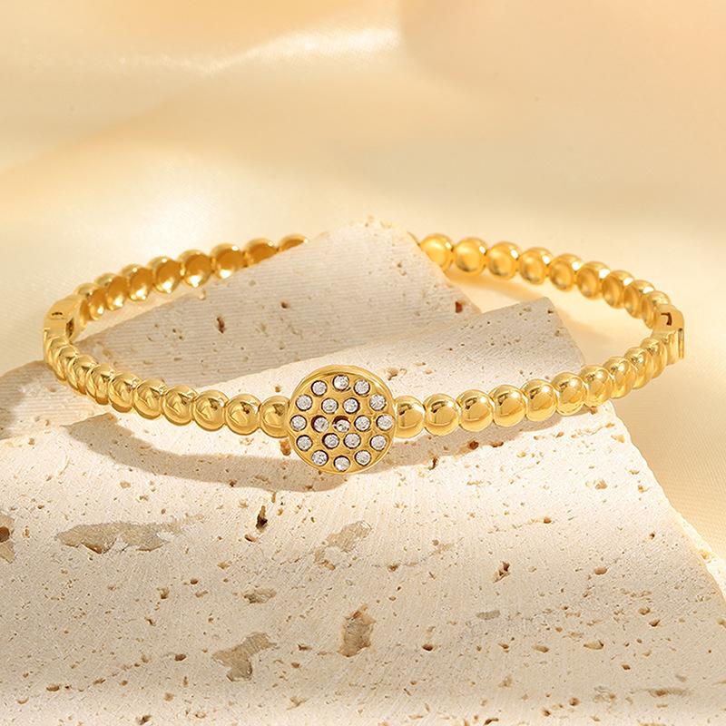 European and American Round Oil Bracelets for Women, Light Luxury, High-end, Cold Style Women's Bracelets