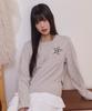 PRENDA Check Star Dot Long Sleeve Gray