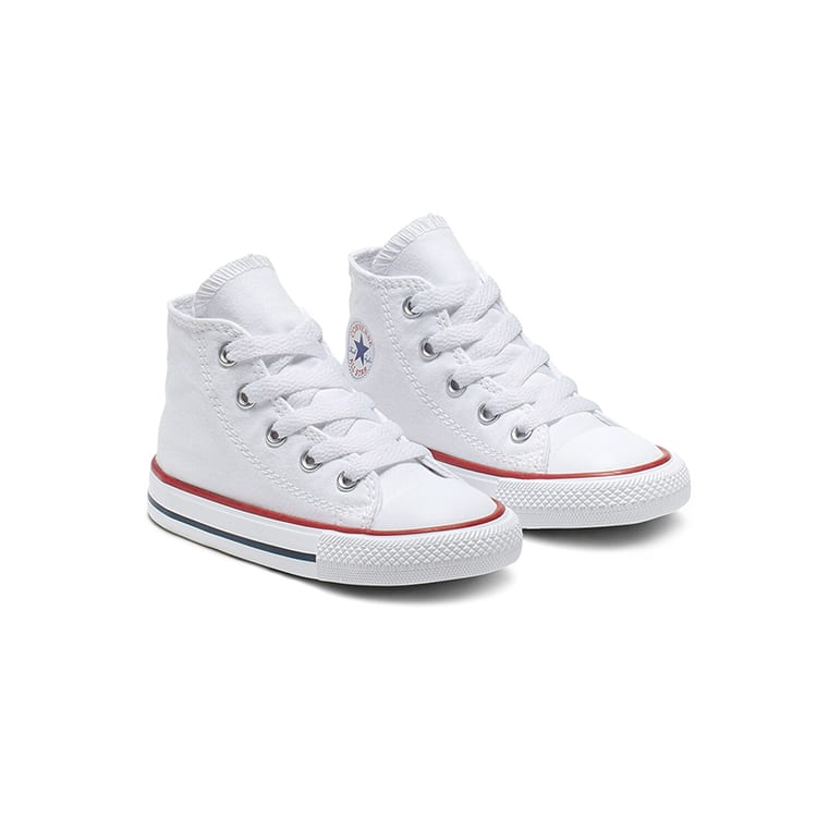 Converse Chuck Taylor All Star Canvas Abrasion Resistant High top Toddler Shoes Standard White Infant And Toddler 7J253C