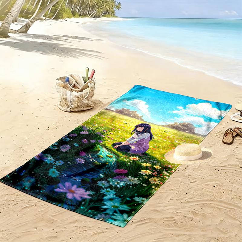 naruto Beach Towel Perfect for Travel, Outdoor Activities, Swimming, Camping, Hiking