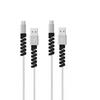 10pcs/set Spiral USB Data Charging Cable Earphone Line Cord Protector Silicone Case Cover Prevent The Phone Charging Cable From Breaking