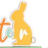 Easter Table Decorations Colorful Standing Wooden Letter Sign for Holiday