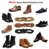2 Pairs Men Women Coloured Shoelaces Shoe Laces Cord Round Waxed Shoelaces Leather Dress Shoes Boots Laces Strings
