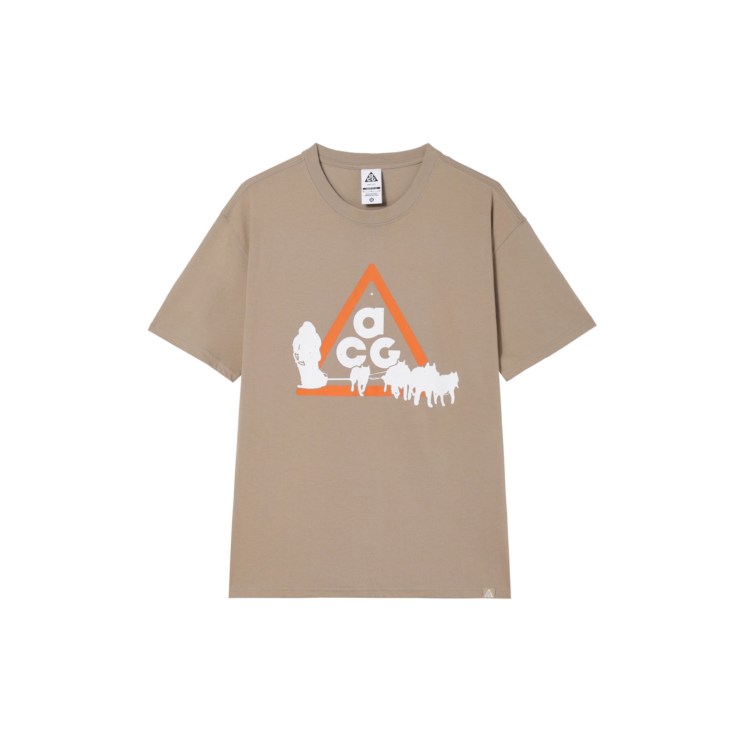 Nike ACG Series Pattern Print Moisture-Wicking Breathable Short Sleeve T-Shirt Men Tops Khaki FZ5278247 XL