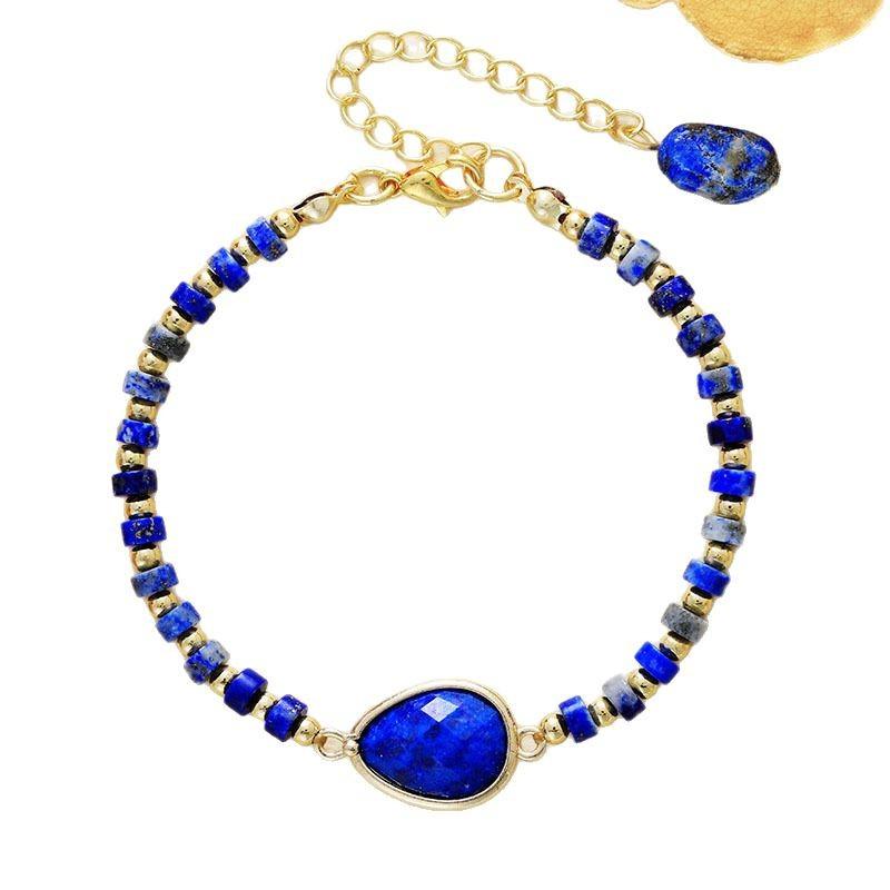 High-quality hot-selling niche light luxury natural stone handmade beaded couple bracelet bracelet European and American popular jewelry