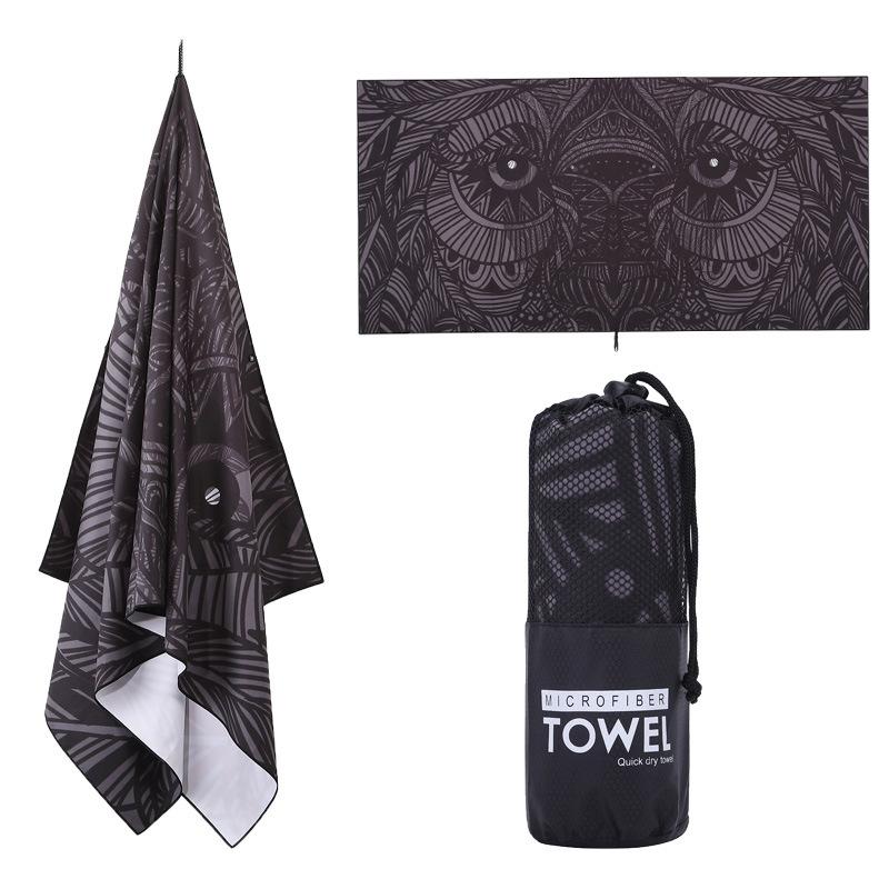 

Direct sales digital printing beach towel microfiber water absorption, sand prevention and warmth quick-drying printed bath towel 80*160CM