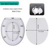 Universal Thickened UV Slow-Close Toilet Seat Cover with Quick Release for Home Use
