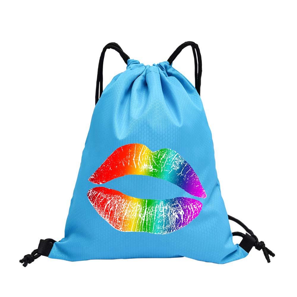 Şık ve Hafif 34cm*40.5cm Dacron İpli Sırt Çantası Outdoor Sırt Çantası Bisiklet Sırt Çantası Spor Salonu Saklama Çantası