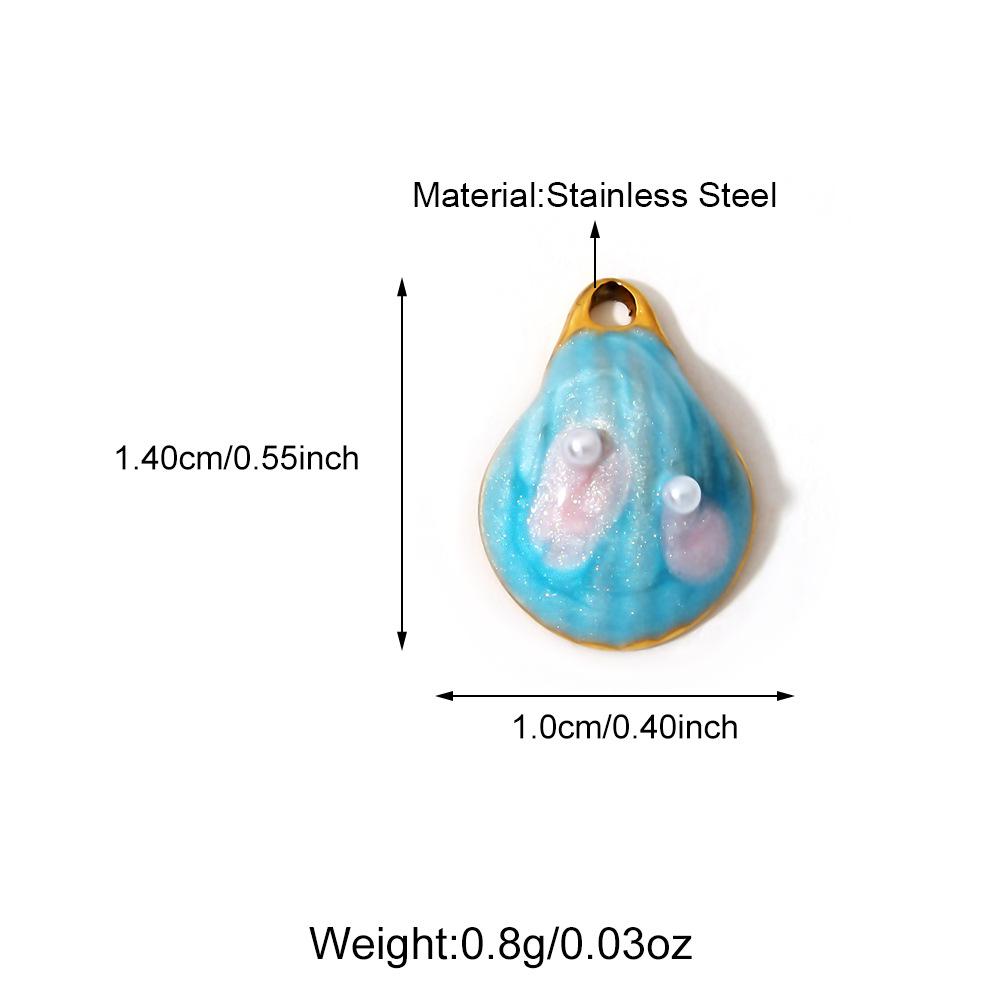 European & American DIY Pendant: Stainless Steel Butterfly, Flower, Starfish with 18K Gold Electroplating