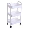 2-Tier Mobile Bathroom Storage Cart