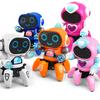 Dancing Six-Claw Fish Robot Electronic Toy Pet Funny Walking With Music Lightd Interaction Toys For Kids Boys' Birthday Gifts