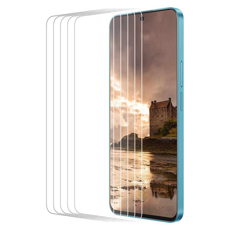 

ENKAY HAT PRINCE 5Pcs For Oppo A79 5G/A2 5G Screen Protector Large Arc Edge High Aluminum-silicon Glass Film As Shown A