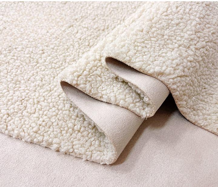 Suede Velvet Composite Lamb Wool Fabric Winter Thickening Warm for Diy Sewing Clothing  Wholesale Cloth