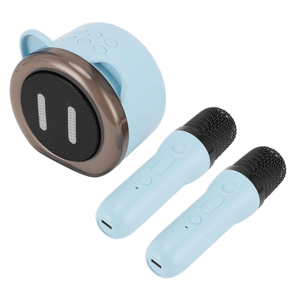 Karaoke Machine Wireless Bluetooth LED Colorful Light Stereo Sound Quality Funny Changing Sounds Portable Microphone