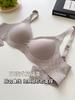 Flocking Strip Soft Support Traceless Underwear Women's No Steel Ring Small Breasts Gather and Close Secondary Breasts Fixed Cup Bra