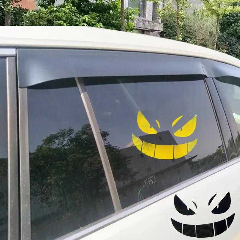Creative Devil Smiley Car Stickers Electric Car Motorcycle Motorcycle Body Modification Stickers Fuel Tank Helmet Decoration