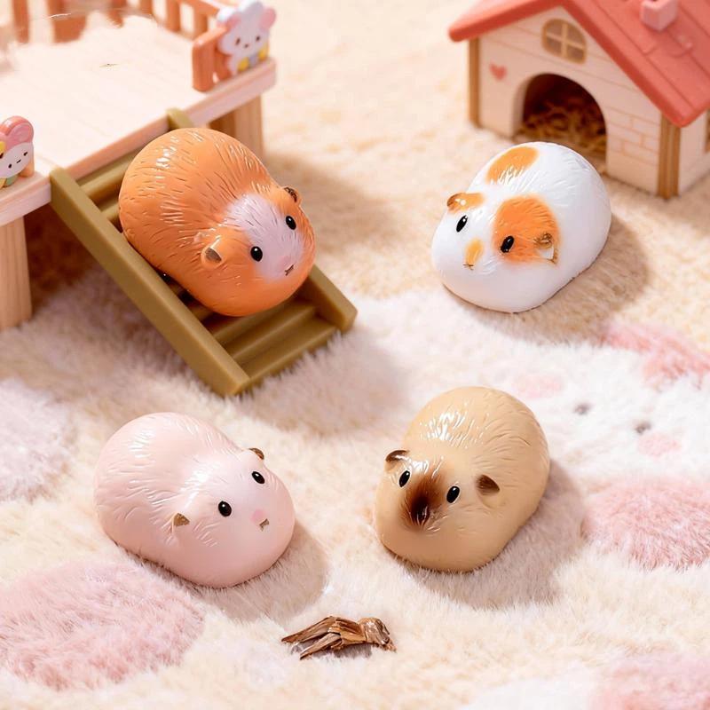 20Pcs Mini Guinea Pig Figurines Resin Cavy Miniature Animals Figurines Fairy Garden Miniature Moss Landscape Diy Crafts