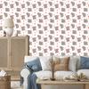 Elephants Wallpaper White and Gray for Living Room and Bedroom 50x1000