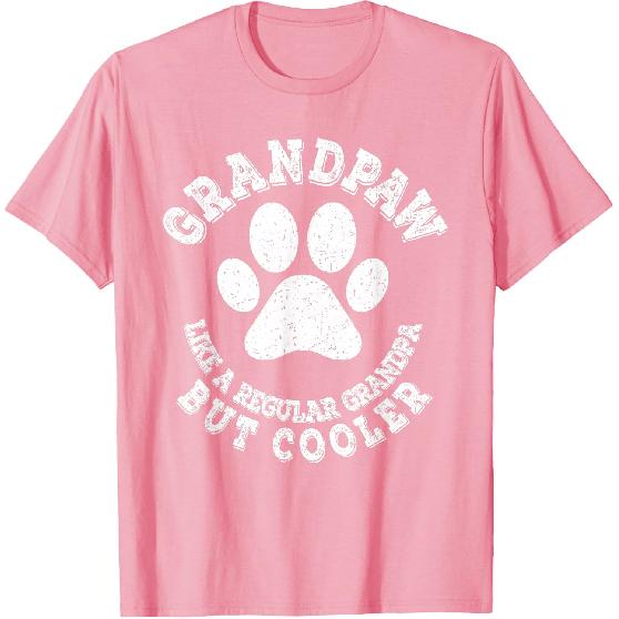 Grandpaw Dog Grandpa Grandfather Funny Vintage Grand Paw Men T-Shirt