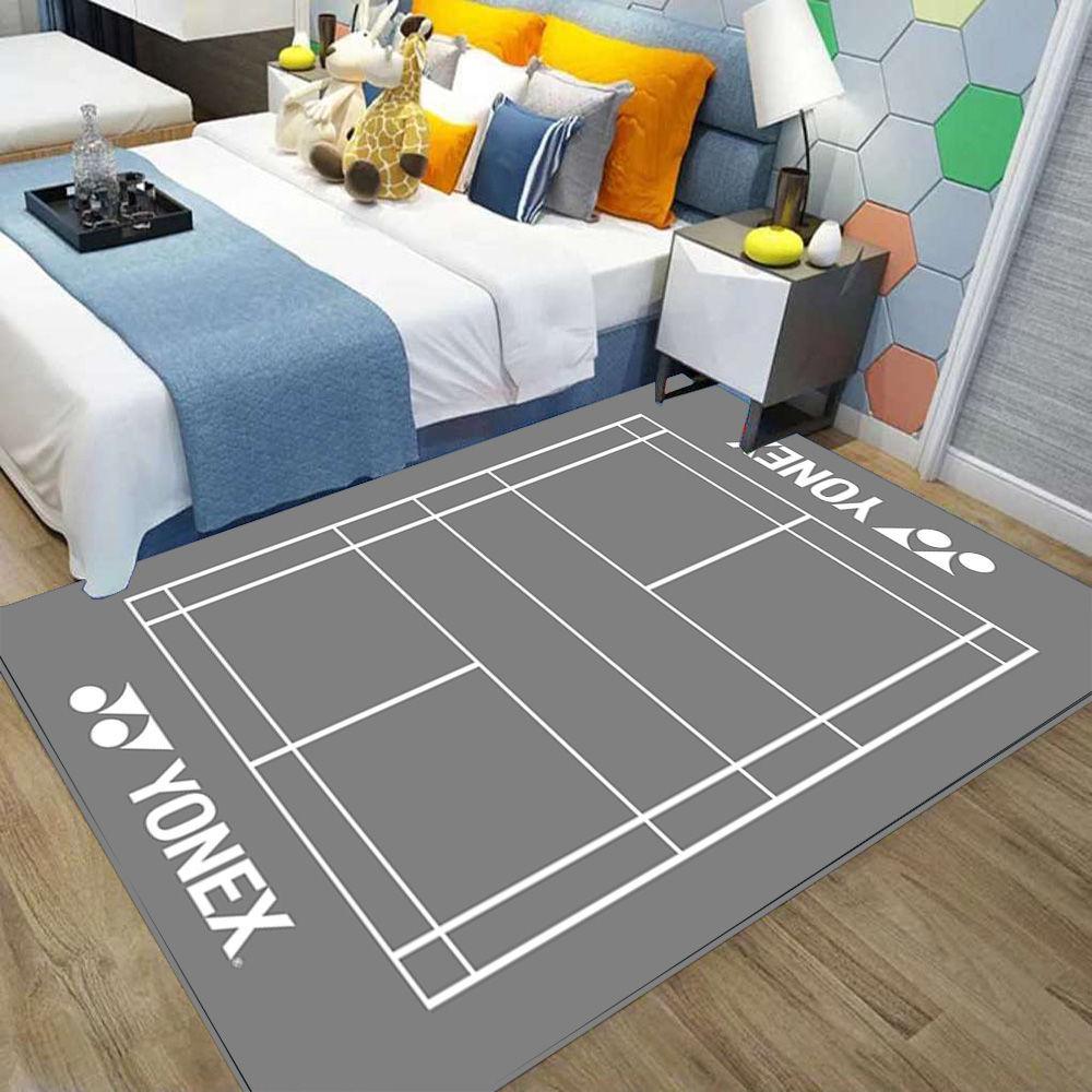 1pcs Multi-color Badminton Sports Carpet Bedside Nonslip Rug Living Room Decor Lounge Sofa Area Rug Sports Lover Kid's Gift