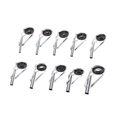 8pcs Stainless Steel Fishing Rod Tip Ring Eye Guide with Ring Repair Kit 3 Styles for Enthusiast Outdoor Fishing Supplies