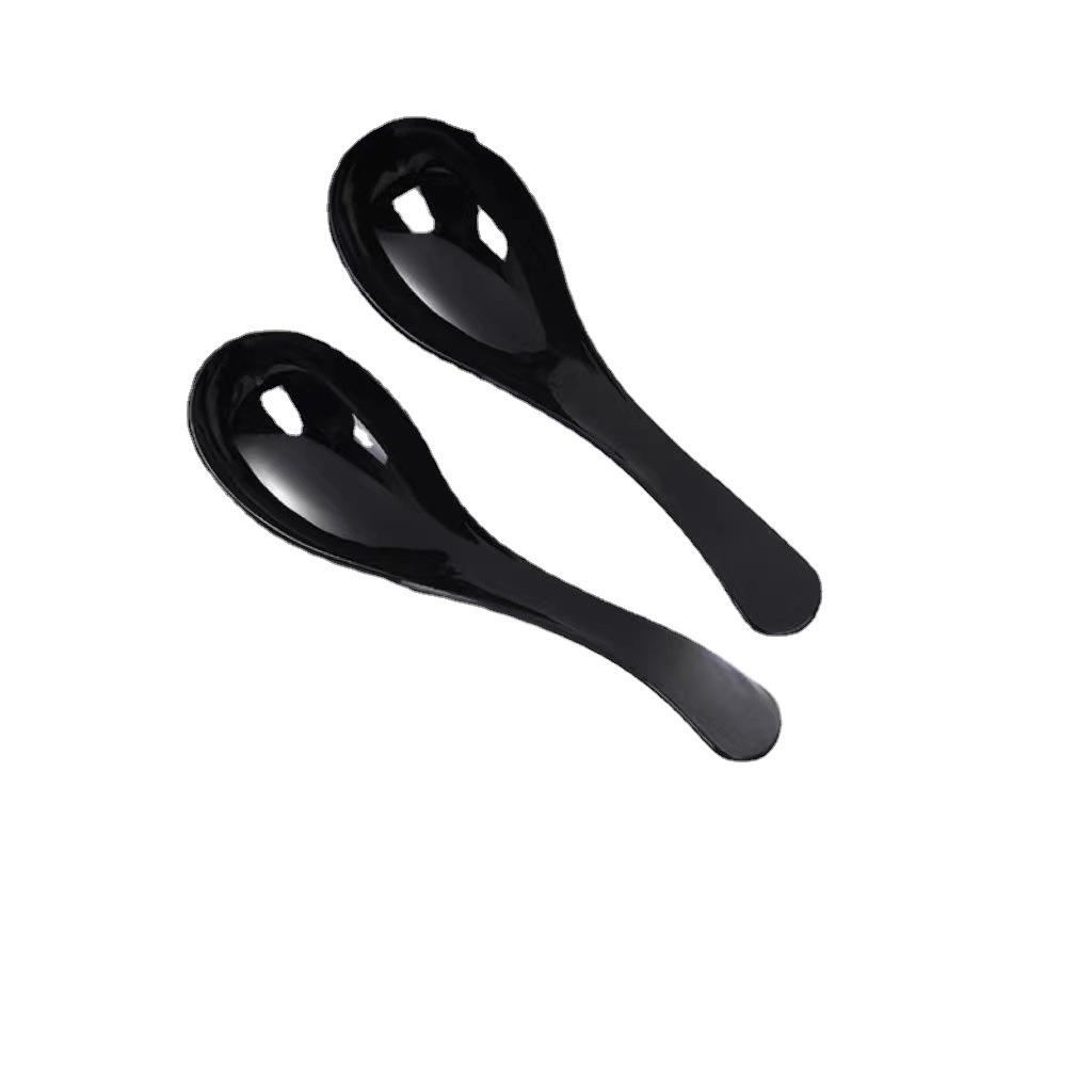 Crystal Clear Disposable Plastic Spoon - Thickened, Hardened, Individually Packaged for Porridge and Soup Takeaway
