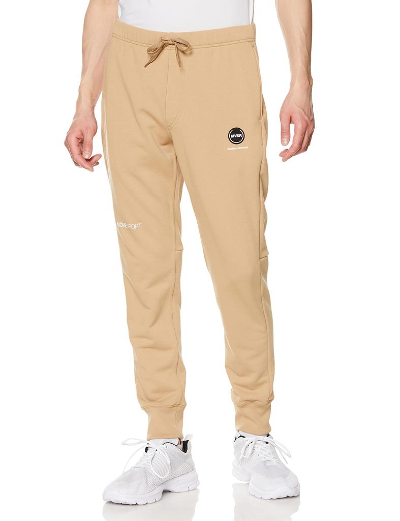 Длинные брюки Descente Sweat Tapered Jogger с карманом на бедре из флиса и эластичного хлопка для тренировок BG O [Move Sports] для мужчин