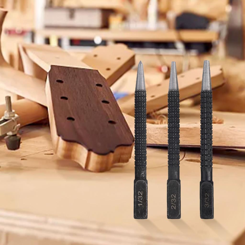 Knurled Body Punch Nail Punch Set Square Striking Head Versatile Applications