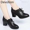 Soft-soled Shoes Deep-mouthed Single Shoes Anti-slip Shoes Round-toed Plus-size Women's Shoes Flat Devotion