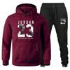 Trendy Hoodie With Velvet Men Women Loose Set