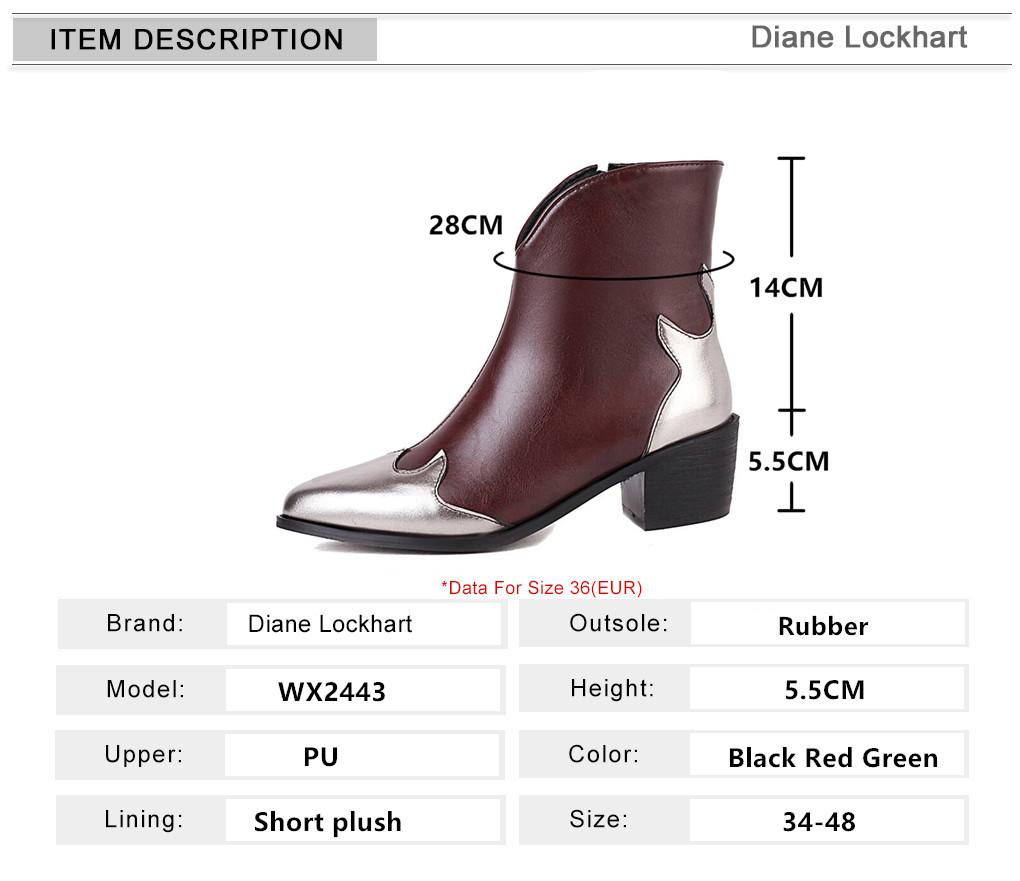 Fashion Autumn/Winter New Pointed Toe Chunky Heel Ankle Boots for Women Elegant Modern Cossacks Chelsea Boots Black Green Red