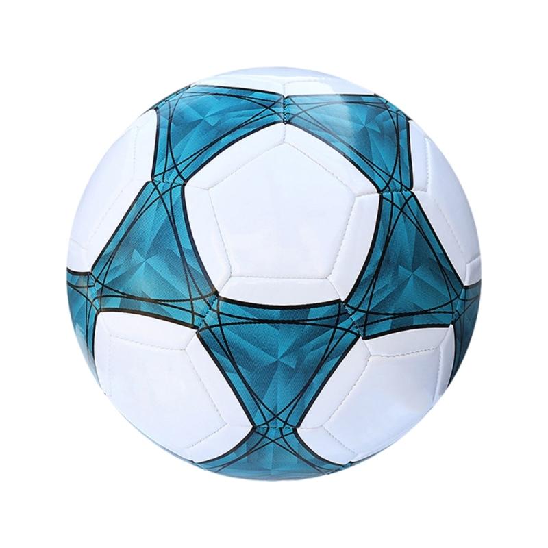

Traditional Size 5 Soft-Touch PVC Football Soccer Balls Size 5 for Kids Adults Training Competition Entertainment Game синій