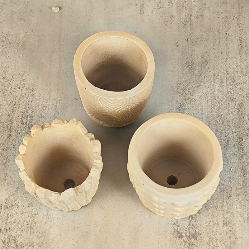 3D Relief Heart Vase Mold DIY Succulent Flower Pots Silicone Mold for DIY Crafts Unique Planter Candle Holder Gypsum