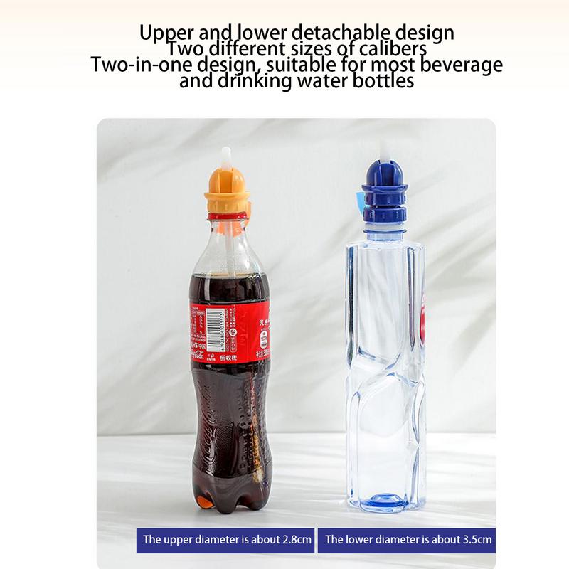 Adaptor pentru sticle de apă din silicon cu capac cu pai, capac răsucit, capac superior pentru sticle de apă pentru copii mici