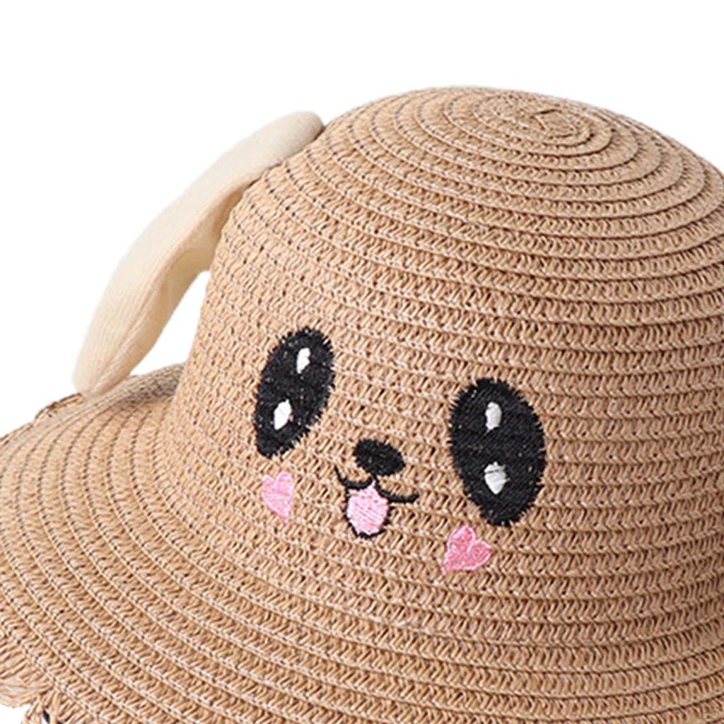 Baby Caps Bunny Hat Fishing Outdoor Portable Cartoon Beach Panama Cap Ears Accessories