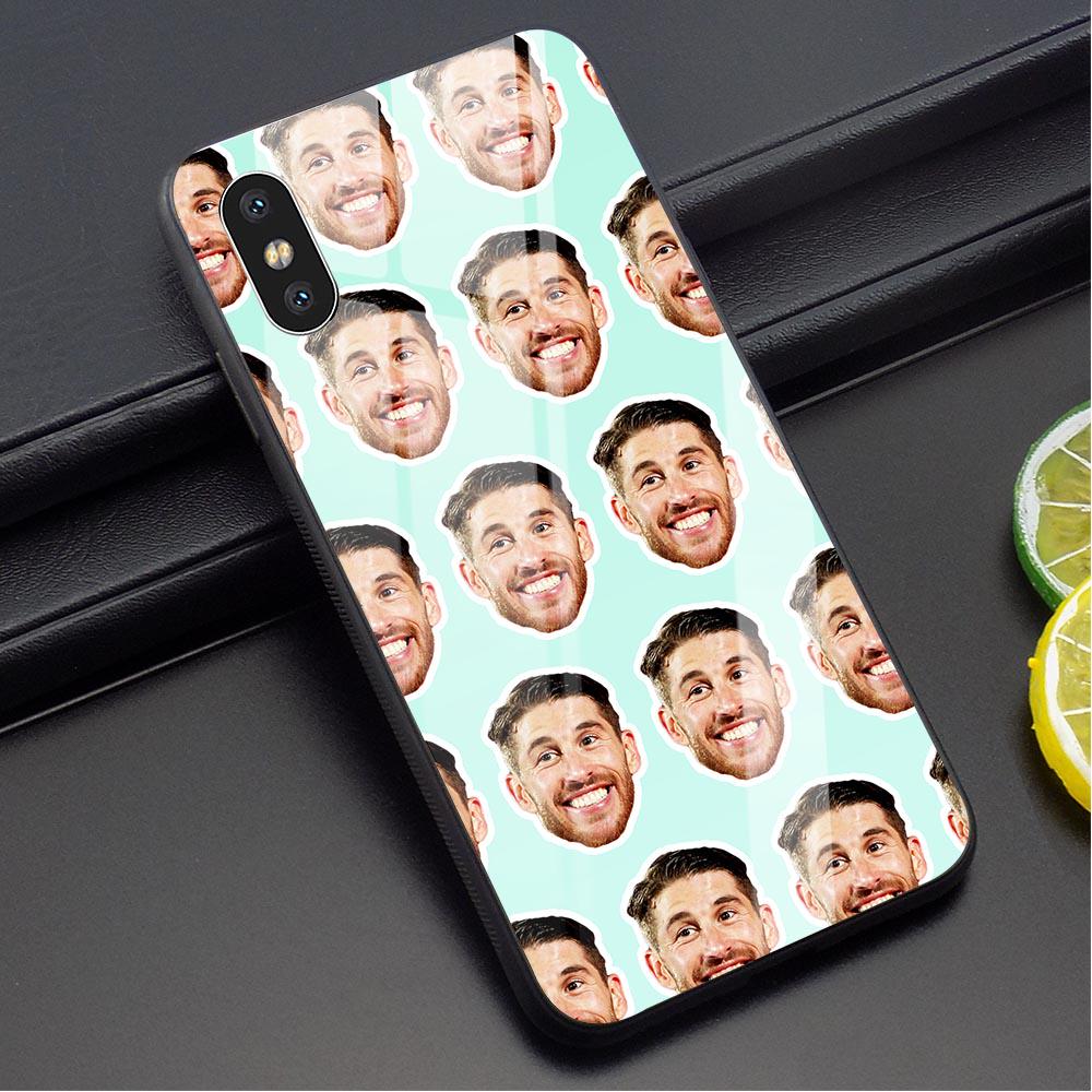 غطاء هاتف زجاجي سيرجيو راموس لهاتف سامسونج A5 آيفون هواوي هونر شاومي ريدمي نوت 5 برو