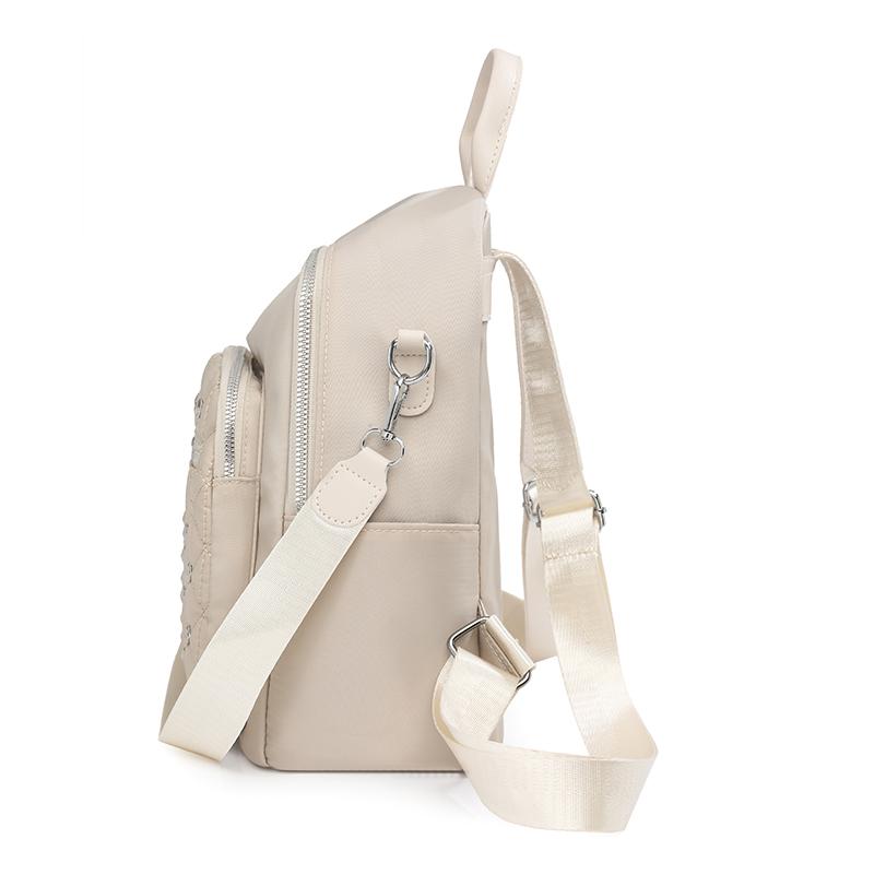 Rhomboid Rivet Backpack Women's Travel Bag Large Capacity Backpack