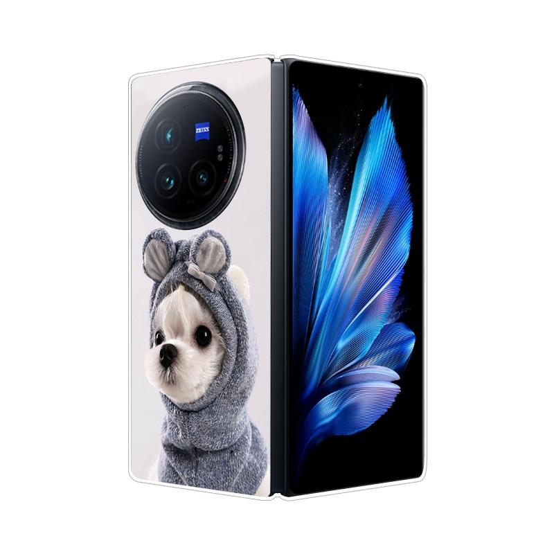 Per VIVO X Fold 3 Pro XFold 3 X Fold 2 Plus Custodia Cover Posteriore Rigida in PC Effetto Marmo Per Vivo X Fold3 Pro Fold2 Guscio Telefono Copertura Completa