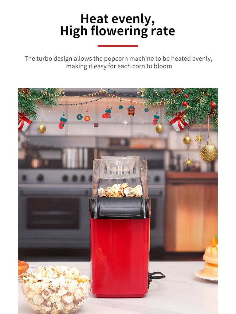 Mini Automatic Children's Popcorn Maker - Compact Household Ball Popcorn Machine