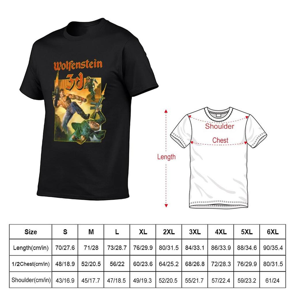 Wolfenstein 3D, Design T-Shirt Sommer Tops Jungen Weiß Kawaii Kleidung Herren T-Shirts