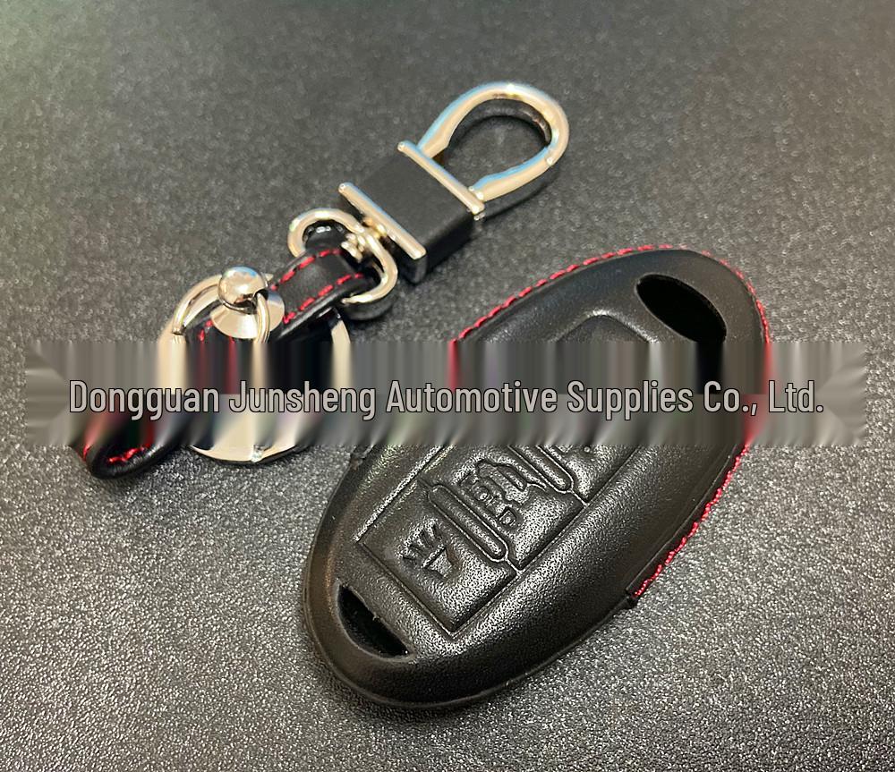 Genuine Leather Key Case for Infiniti QX50/Q50/QX60/Q60 Smart Key Fob (4-Button/5-Button)