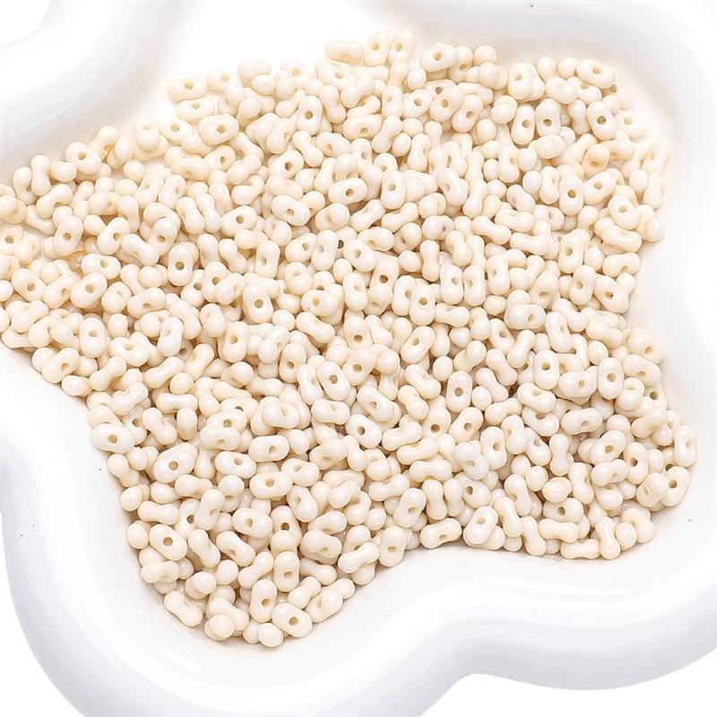 Handmade Bracelet Beads Acrylic Solid Color Peanut Beads Beads Necklace Semi-finished Strings Handmade Diy Jewelry Accessories Accessories Materials