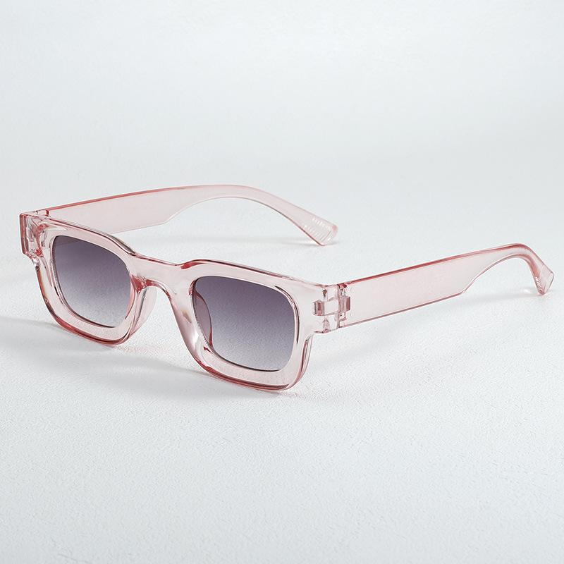 Simple Square Fashion Plastic Sunglasses for Men and Women Trendy UV Resistant Glasses Outdoor Sunscreen Sunshade Eyewear