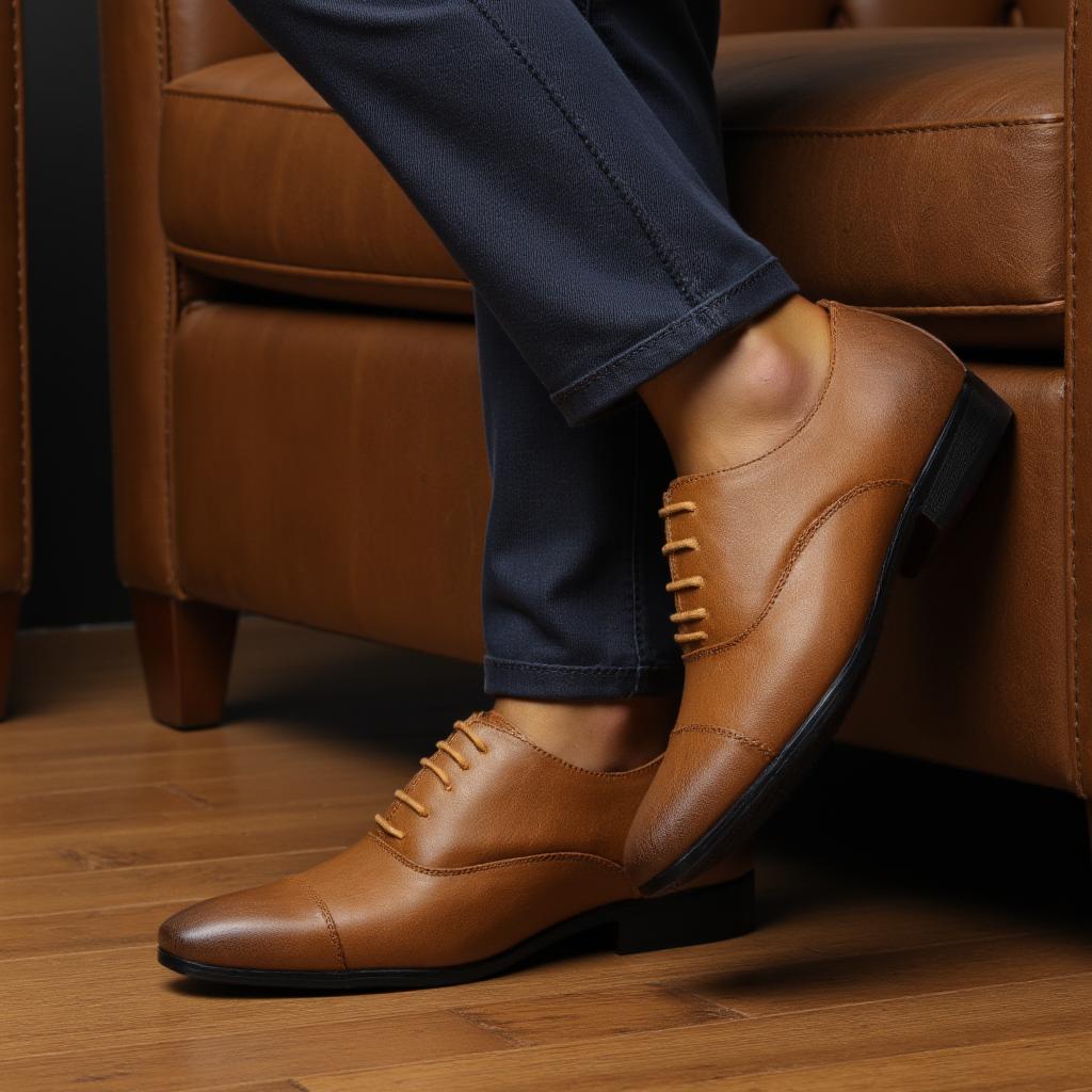 Кожаная обувь для мужчин Удобная Деловая Стильная Мужская Формальная Обувь Мужчины 40 глаз тигра