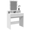 Makeup Table with LED Lighting White 80 x 41 x 144.5 cm