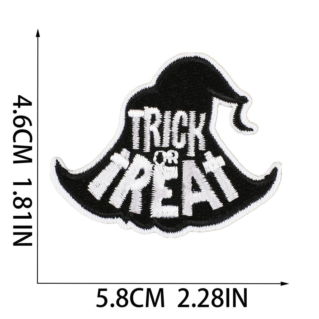 Horror Tree Demon Embroidery Cloth Sticker Mummy Patch Sticker Computer Embroidery Chapter Ghost Embroidery Sticker Cartoon Haunted House Patch