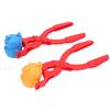2pcs Snowball Maker Snow Ball Toys Games with Handle for Kids Winter Snowball Fight Maker Tool Clip Deer Shape