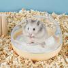 Hamster Bathtub Drop-resistant Cute Shape Easy To Wash Panoramic Transparent Big Space Rest Dual-use
